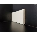 Battiscopa bianco perla ral 9001 alto 8 centimetri in legno bordo tondo spessore mm 13