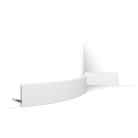 Battiscopa curvabile alto cm 10 per pareti tonde e colonne bordo quadro