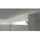 Profilo cornice porta led per soffitto di polimero mm 52 altezza cm 8