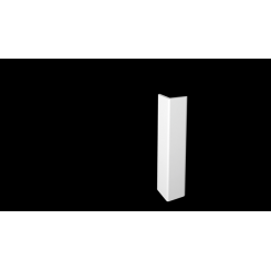 Paraspigolo in poliuretano da tinteggiare per proteggere gli spigoli delle pareti