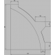 Veletta porta led per soffitto EXTRA RESISTENTE e PRONTA ALL'USO mm 80 X 60 PRKF702HDRE tecnico